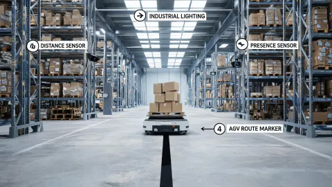 Material handling sensor station